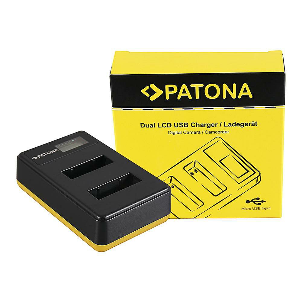 Patona USB LCD Dual Charger punjač za Sony NP-BX1 DSC RX-100 DSC RX100 M II M2 DSC RX1r WX300 HX50V HX300