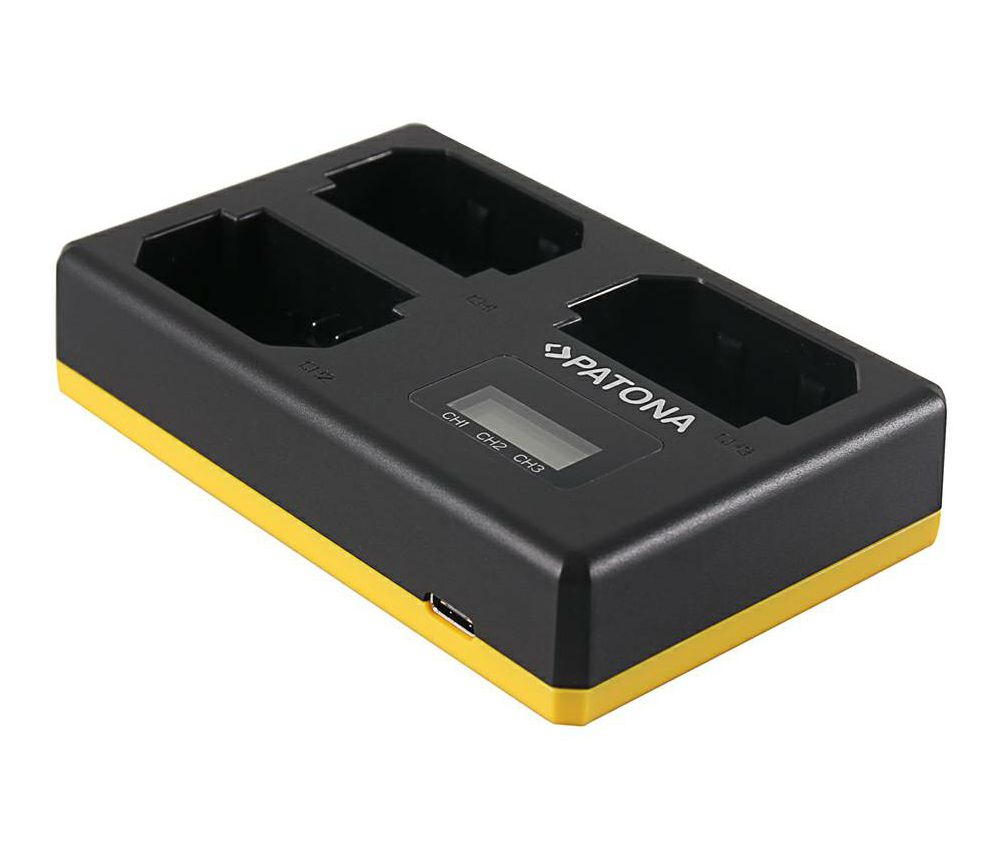 Patona USB LCD Triple Charger punjač za Sony NP-FZ100 Alpha a9, a7R III, a7 III, a7M3