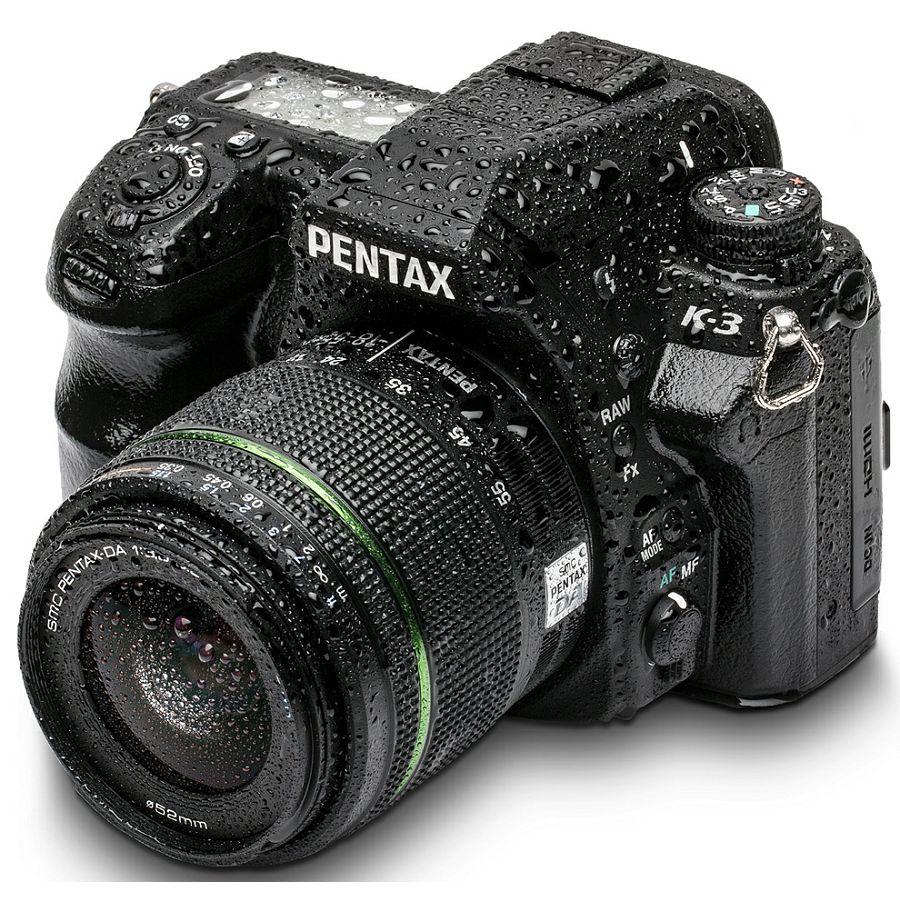 Pentax K-3 II BLACK DA 18-55 WR KIT digitalni SLR fotoaparat i objektiv 18-55WR 18-55mm 3.5-5.6
