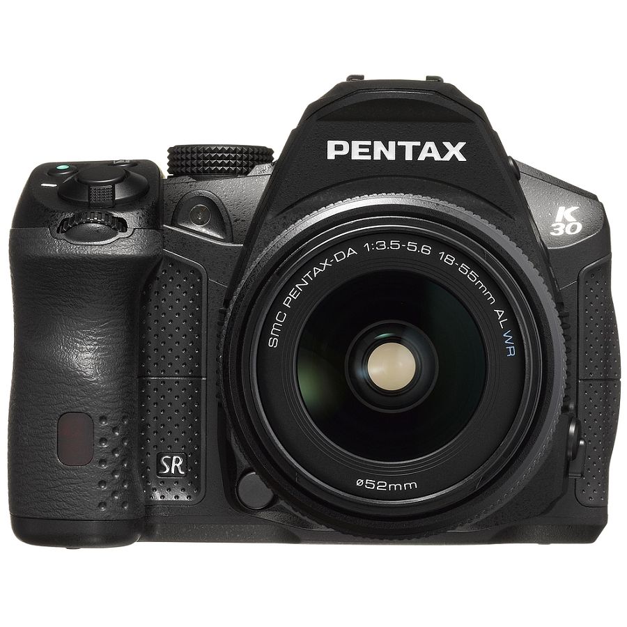 Pentax K30 DSLR Camera black + 1855mm WR Black