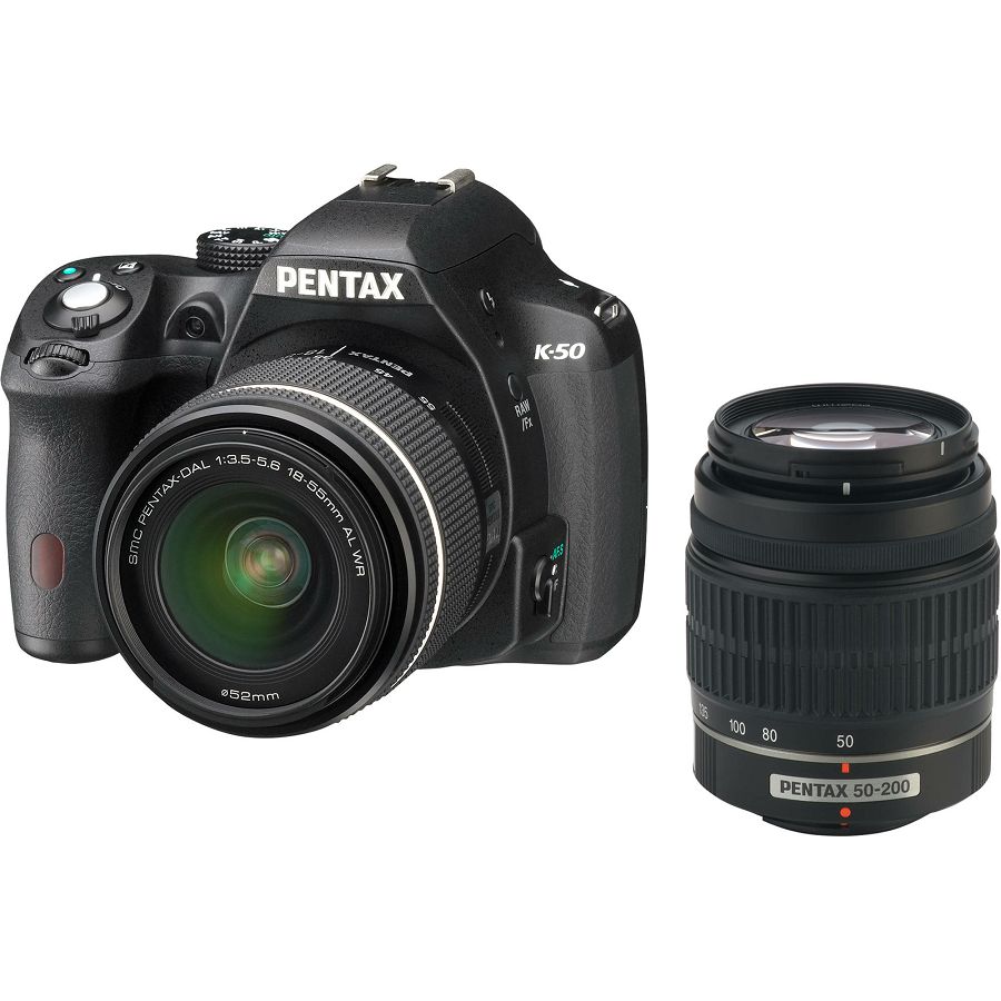 Pentax K-30 black + DAL 18-55mm + DAL 50-200mm