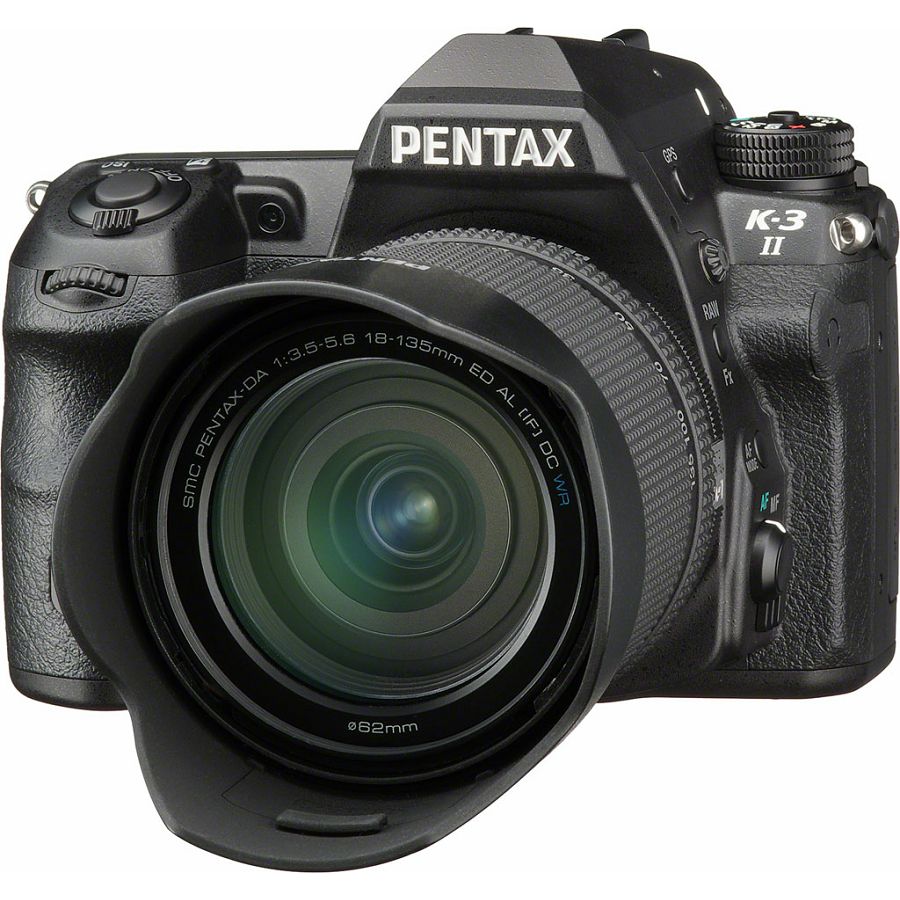 Pentax K-3 II Black DA 18-135 WR digitalni SLR fotoaparat i objektiv 18-135mm WR 3.5-5.6 