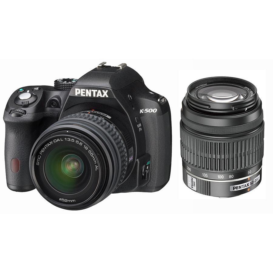 Pentax K-500 Black + DAL 18-55mm + DAL 50-200mm