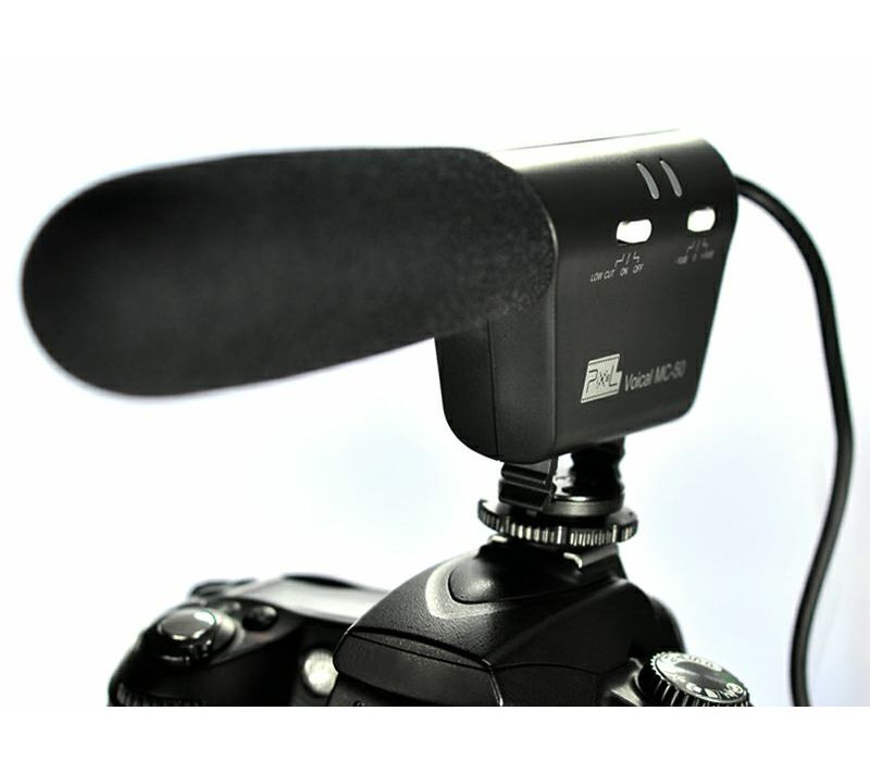 Pixel mikrofon MC-50 Shotgun Microphone for Single-lens reflex camera, Camcorder, Audio recorder
