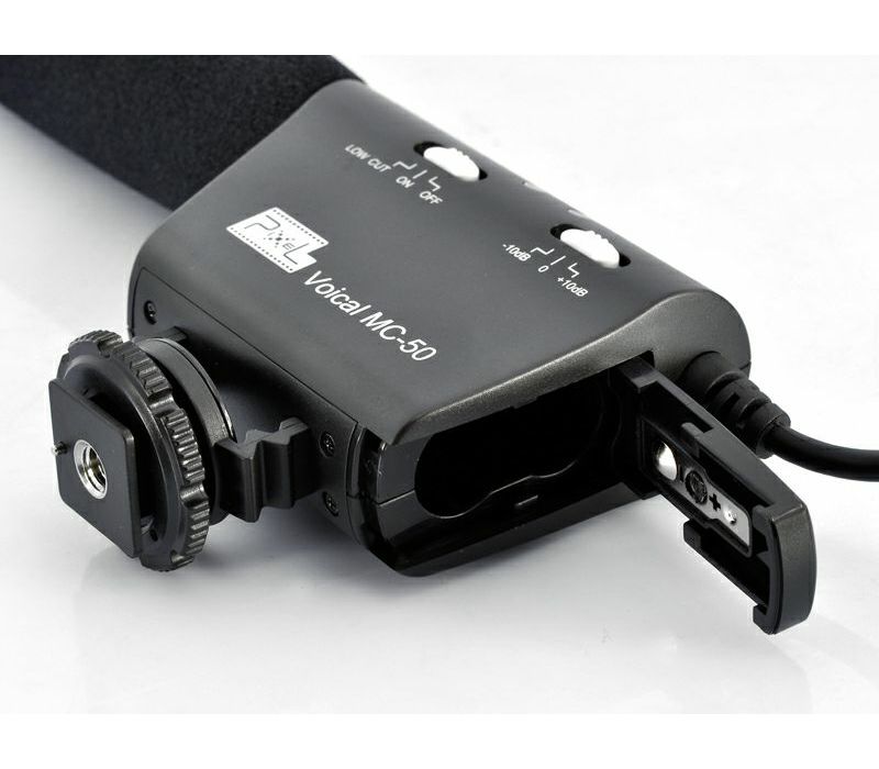 Pixel mikrofon MC-50 Shotgun Microphone for Single-lens reflex camera, Camcorder, Audio recorder