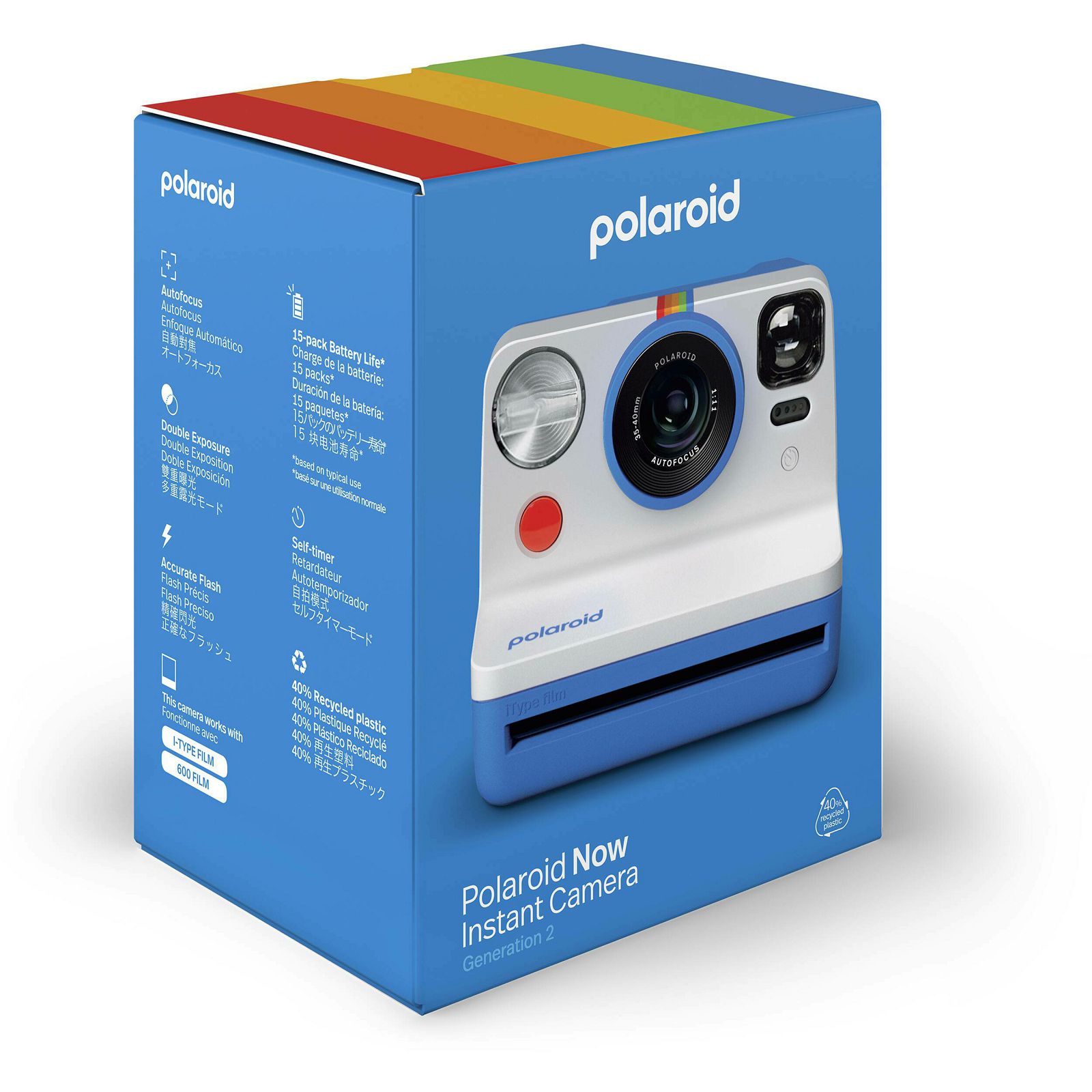 Polaroid Originals Now 2 Blue plavi instant fotoaparat s trenutnim ispisom fotografije (009073) 