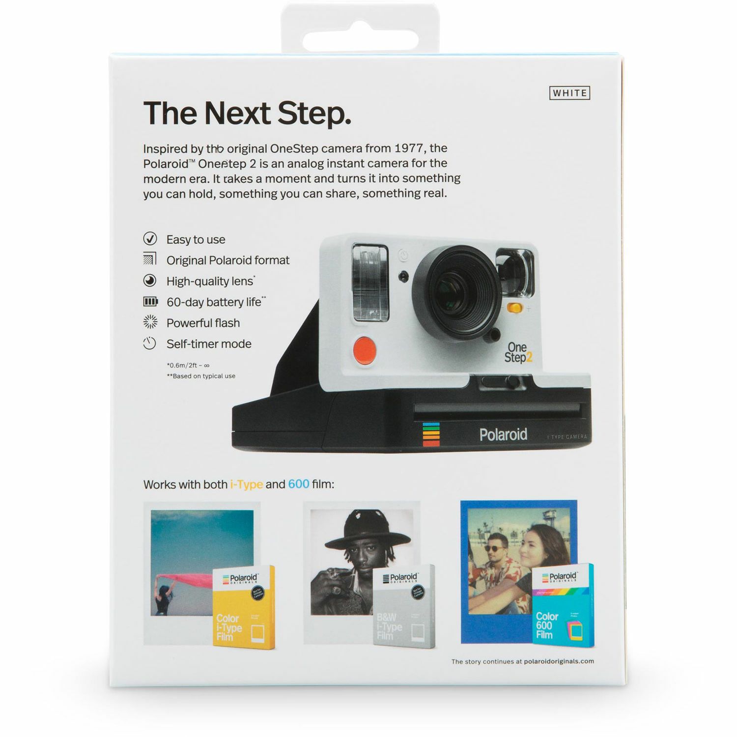 Polaroid Originals OneStep 2 White Hardware instant fotoaparat s trenutnim ispisom fotografije (009003)