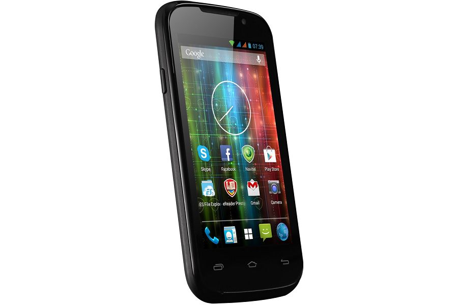 PRESTIGIO MultiPhone PAP3400 DUO (Dual sim,4" WVGA 480x800 TFT, MT6572 Dual core 1.2Ghz, Android 4.2, RAM 512MB + eMMC 4GB, 3.0 MP+ 0.3 MP AF Flash LED, 1500 mAh battery) Black Retail