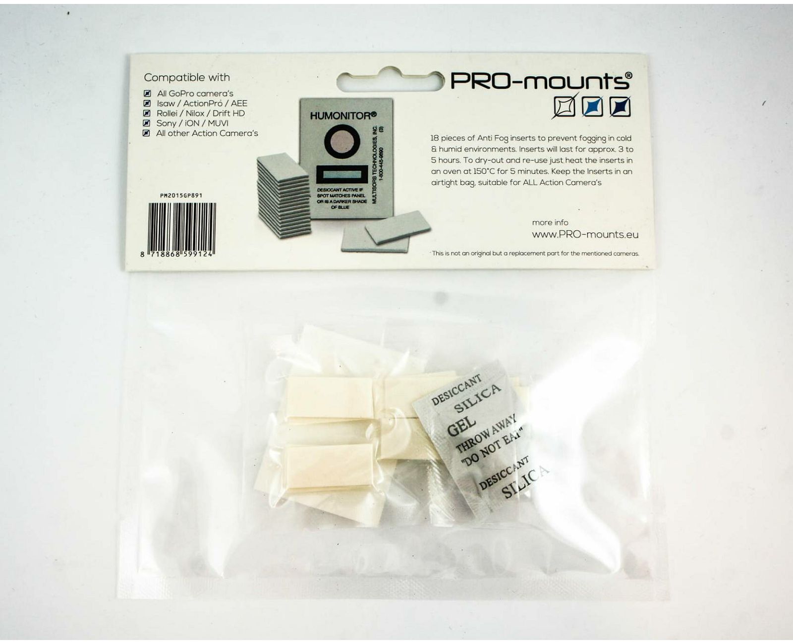 PRO-mounts 18 AntiFog Inserts za GoPro akcijske kamere