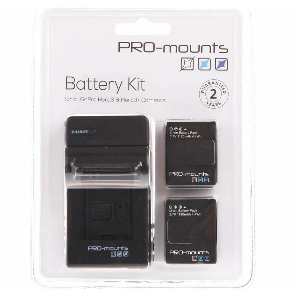 PRO-mounts Battery Kit + Charger 1180mAh baterije i punjač za GoPro HERO 3 i 3+
