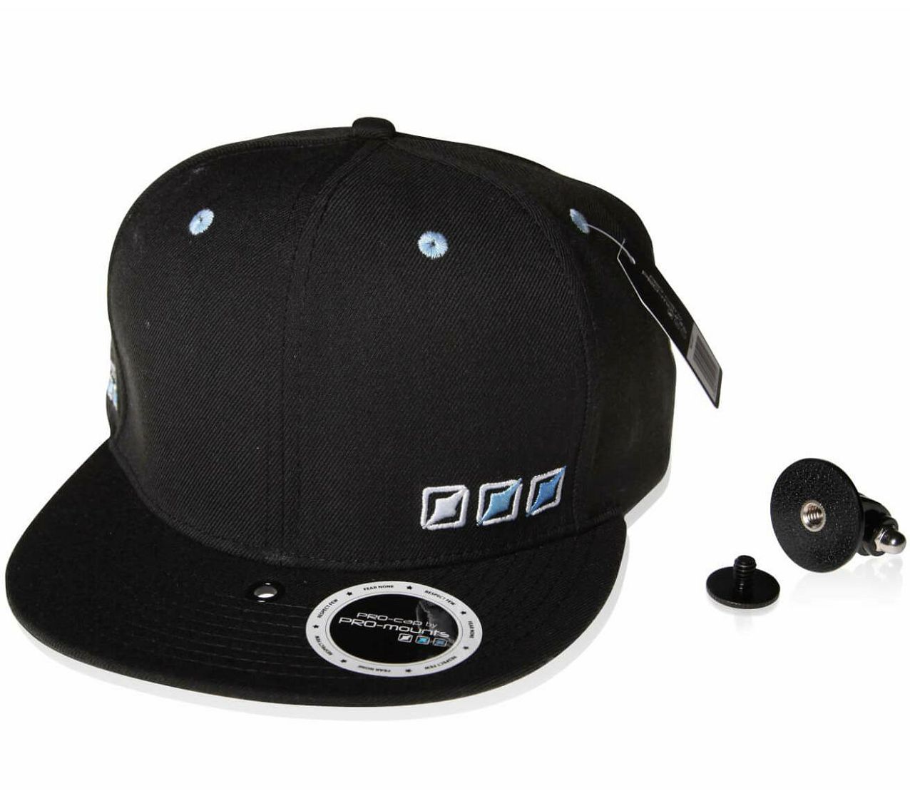 PRO-mounts PRO-cap Black kapa s integriranim nosačem za GoPro akcijske kamere