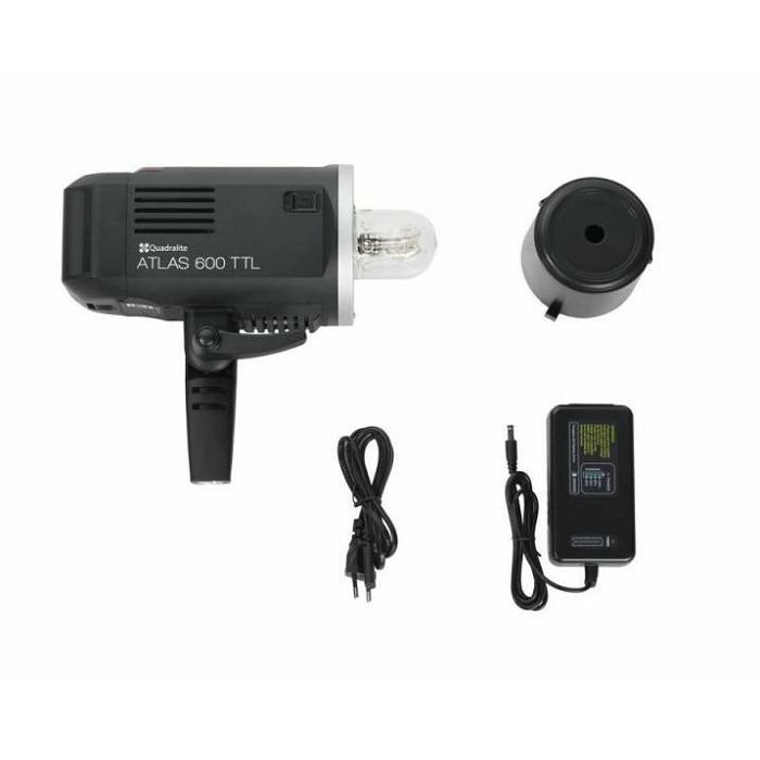 Quadralite Atlas 600 TTL studio flash + PowerPack Kit studijska bljeskalica 600WS 8700mAh