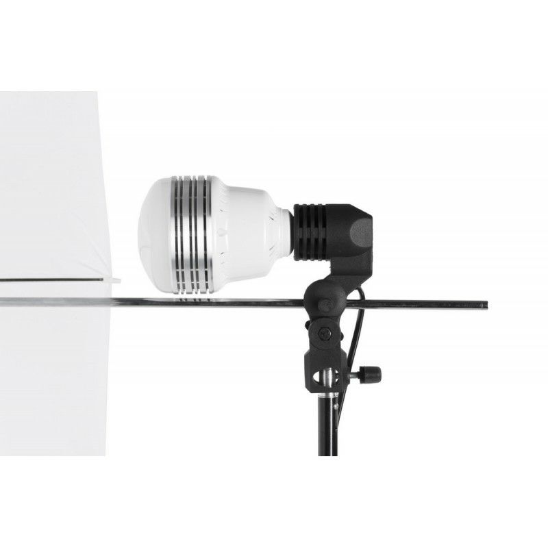 Quadralite LEDTuber continuous lighting KIT komplet kontinuirane rasvjete 2x 45W LED lampa + 2x 85cm foto kišobran + 2x E27 nosač + 2x studijski stativ 1.8m + 1x torba