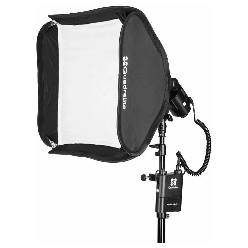 Quadralite Litebox KIT softbox 50x50cm + adapter za baterijske bljeskalice