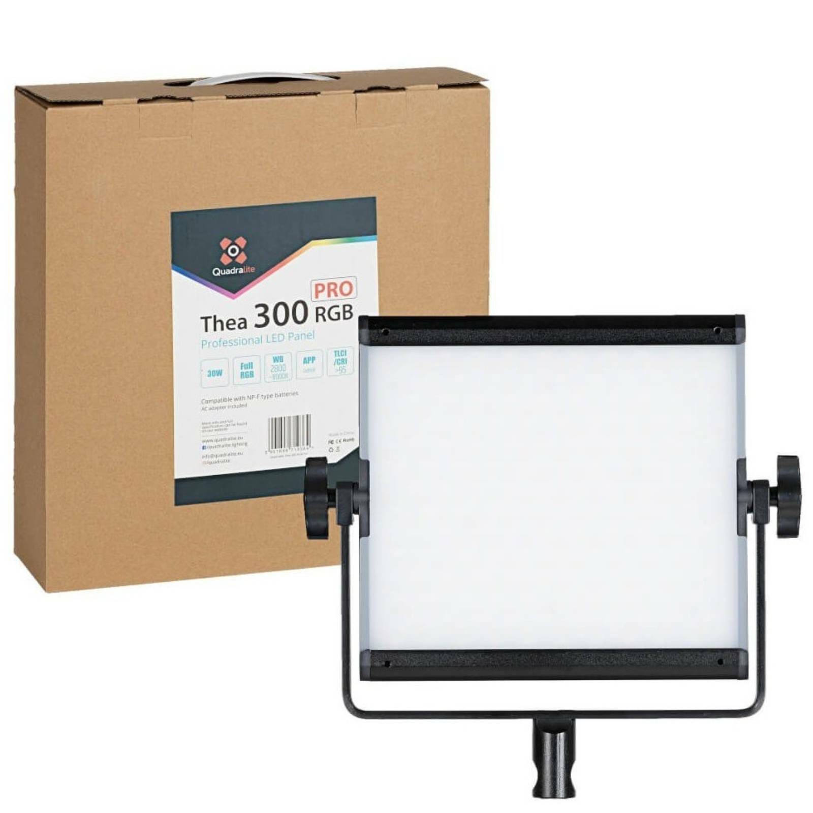 Quadralite Thea 300 Pro LED Panel RGB Kit