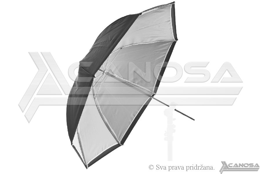 Quantuum foto kišobran srebreni reflektirajući 90cm fotografski kišobran Silver Umbrella