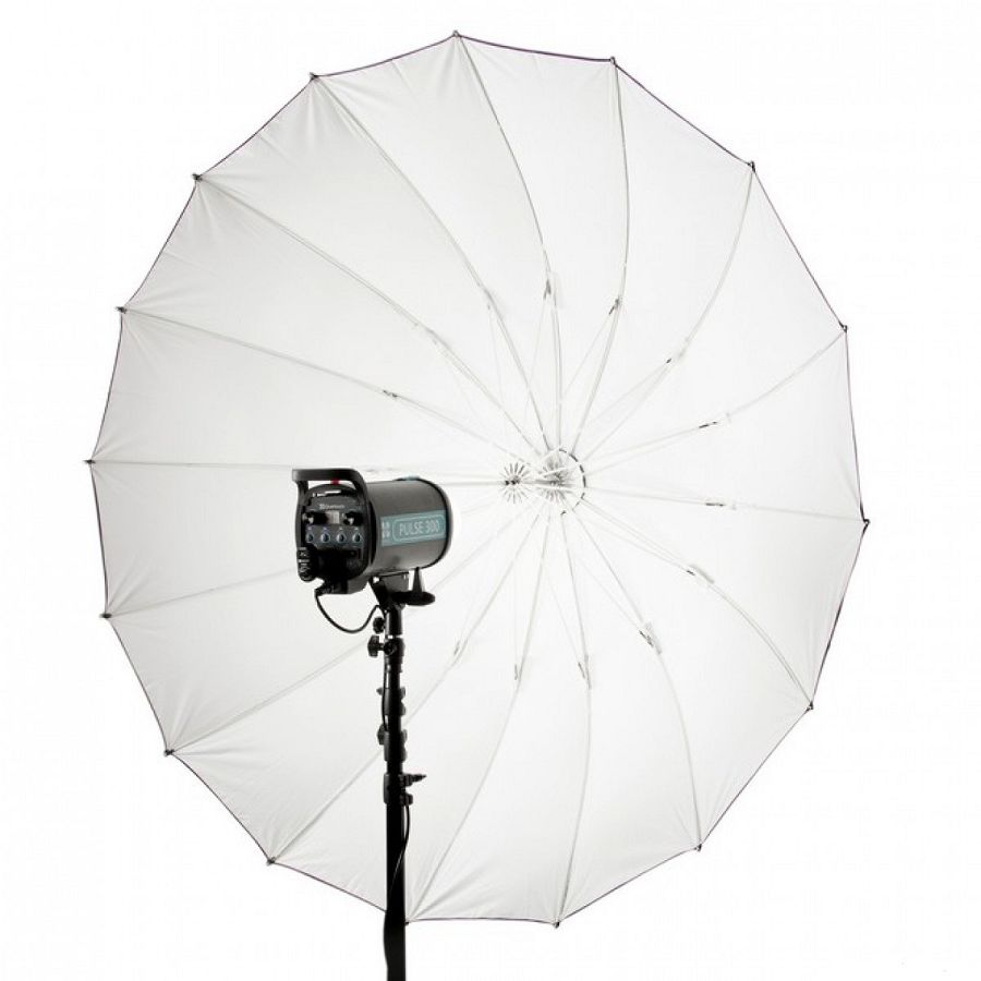 Quantuum Space 150 white parabolic umbrella foto kišobran 150cm