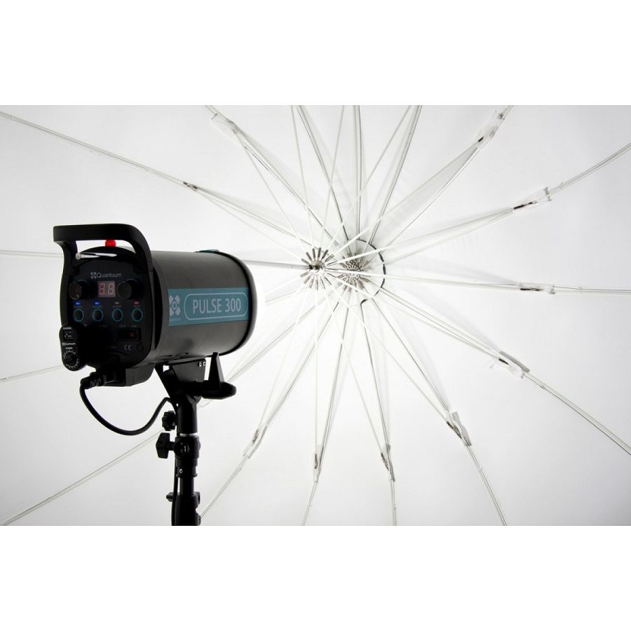 Quantuum Space 150 white parabolic umbrella foto kišobran 150cm