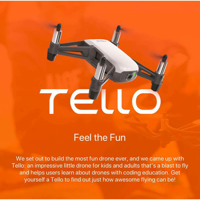 Ryze Tech Tello powered by DJI Quadcopter Flight tech dron s kamerom za snimanje iz zraka 13min, 100m, 720p
