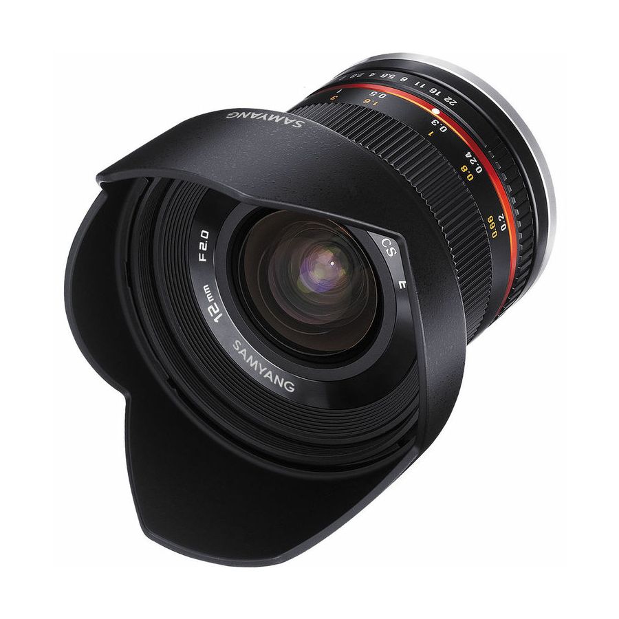 Samyang 12mm f/2 NCS CS Black širokokutni objektiv za Olympus Panasonic MFT micro4/3"