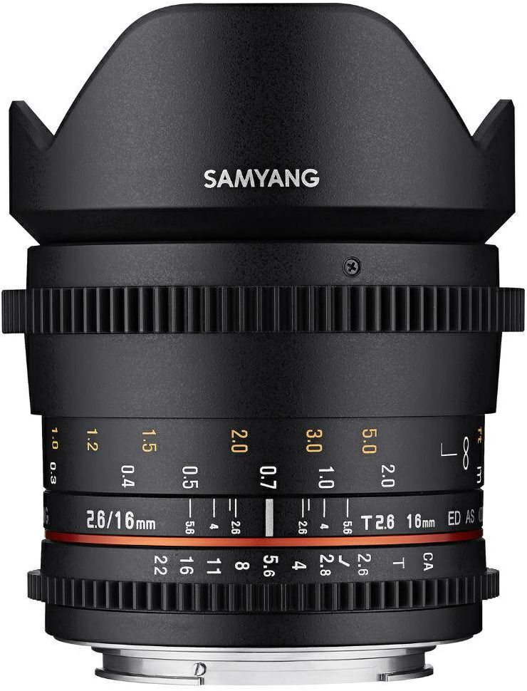 Samyang 16mm T2.6 VDSLR ED AS UMC CS širokokutni objektiv za Sony E-mount Full Frame