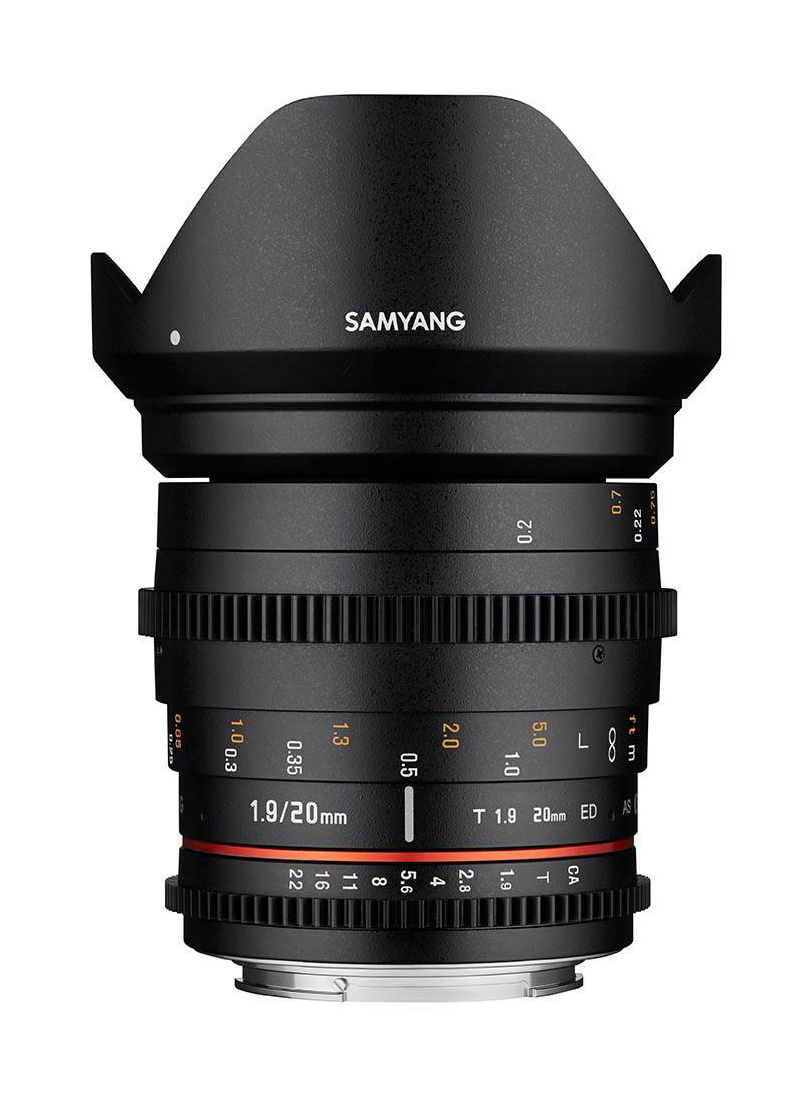 Samyang 20mm T1.9 VDSLR II ED AS UMC širokokutni objektiv za Canon EF