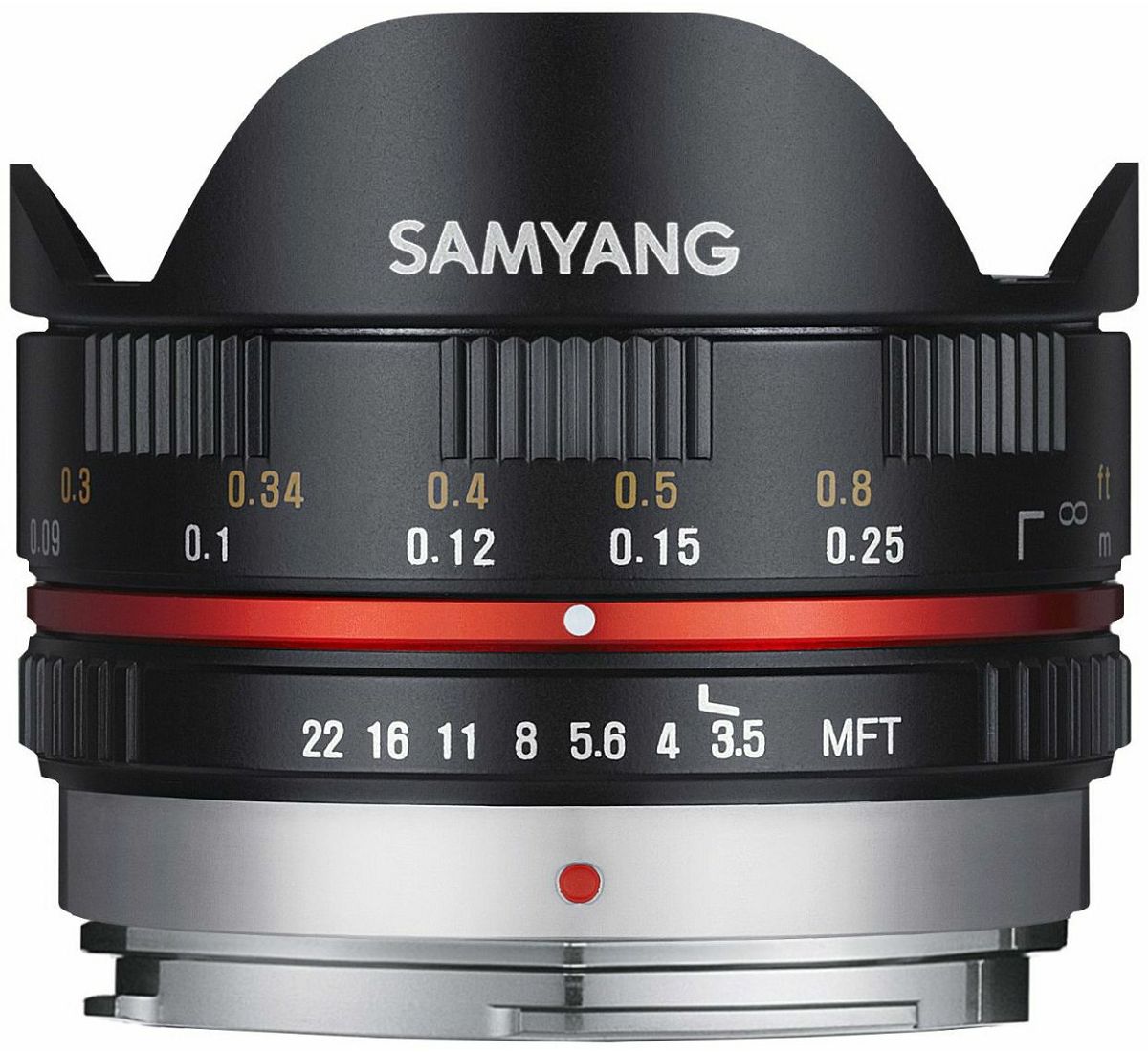 Samyang 7.5mm f3.5 UMC fisheye objektiv Black crni fish-eye fish eye za MFT micro m4/3" Olympus Panasonic fotoaparate
