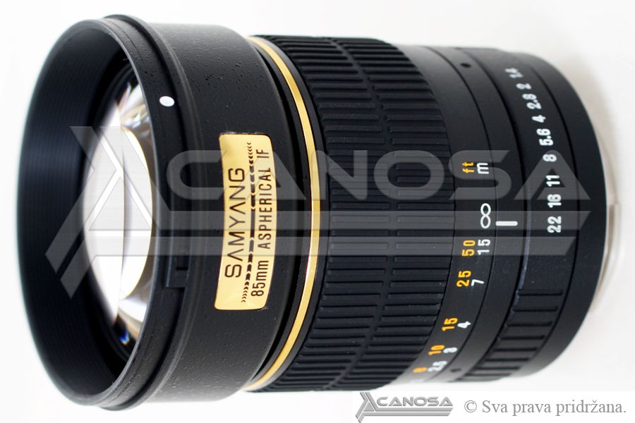 Samyang 85mm f/1.4 IF MC Aspherical Multi-Coated telefoto objektiv za Canon EF