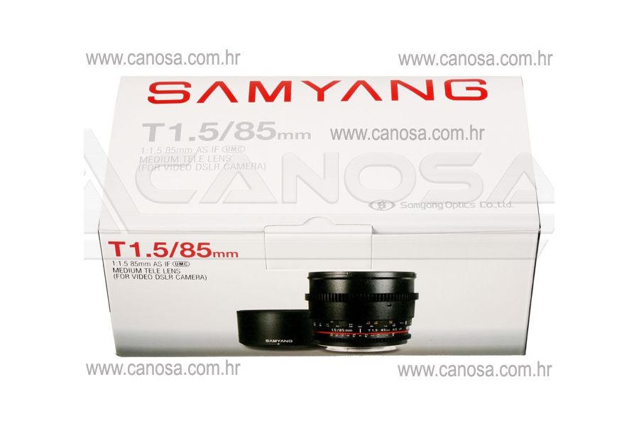 Samyang 85mm T1.5 VDSLR Canon