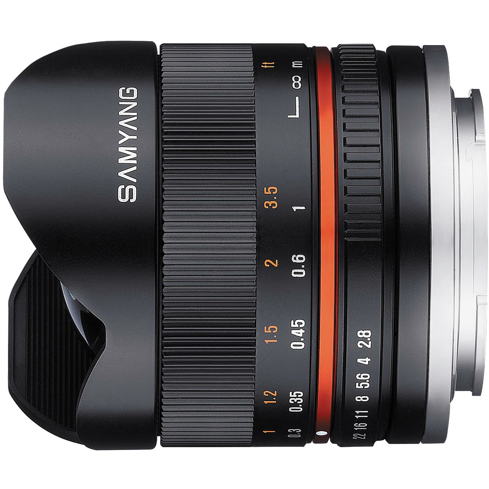 Samyang 8mm f/2.8 UMC Fish-eye II za Canon M fisheye objektiv