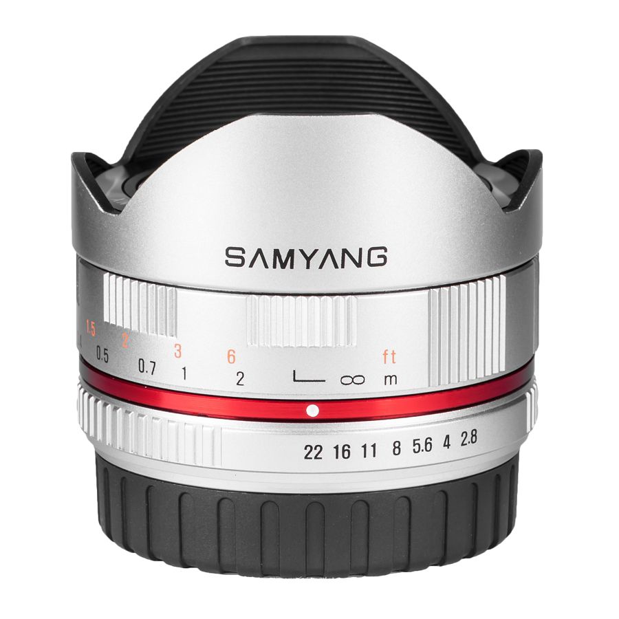 Samyang 8mm f2.8 UMC Fish-eye Fuji X srebreni F/2.8 F/2,8