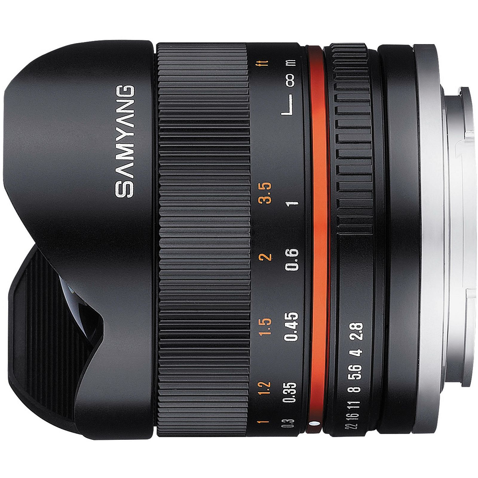 Samyang 8mm f2.8 UMC Fish-eye Samsung NX crni F/2.8 F/2,8