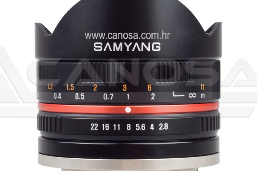 Samyang 8mm f/2.8 UMC Fisheye CS Black objektiv za Sony E-Mount Fish-eye prime lens F2.8 F/2,8