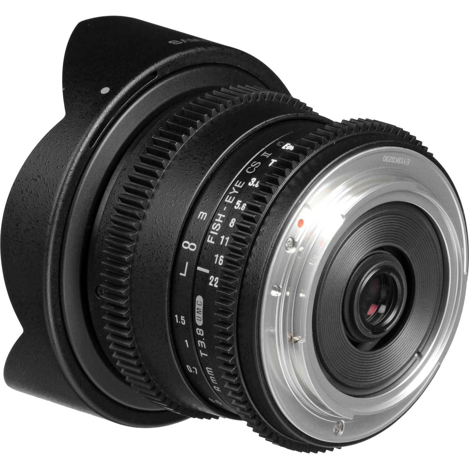 Samyang 8mm T3.8 VDSLR CS Diagonal Fish-eye Canon