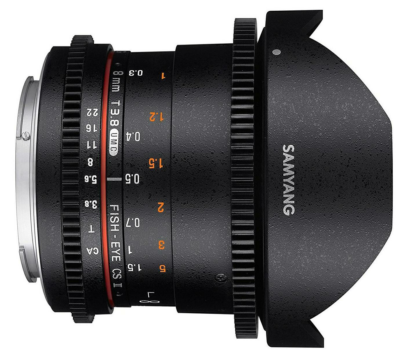 Samyang 8mm T3.8 VDSLR II CSII Fisheye objektiv za Nikon DX