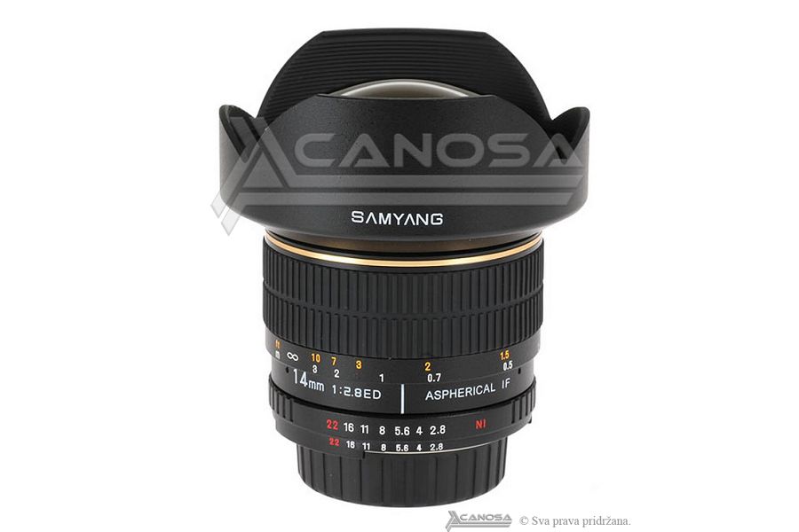 Samyang 14mm f/2.8 IF ED UMC AE Aspherical za Nikon