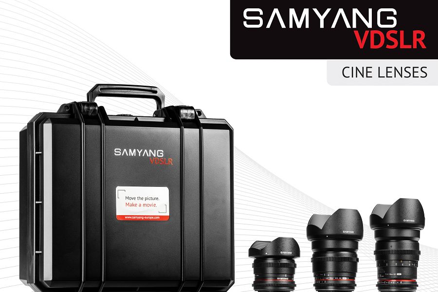 Samyang VDSLR Kit 3 = 8mm T3.8 + 16mm T2.2 + 35mm T1.5 + kofer za objektive za Canon
