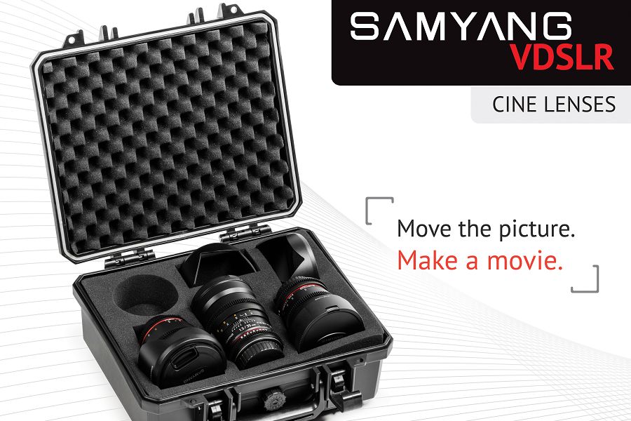 Samyang VDSLR Kit 3 = 8mm T3.8 + 16mm T2.2 + 35mm T1.5 + kofer za objektive za Canon