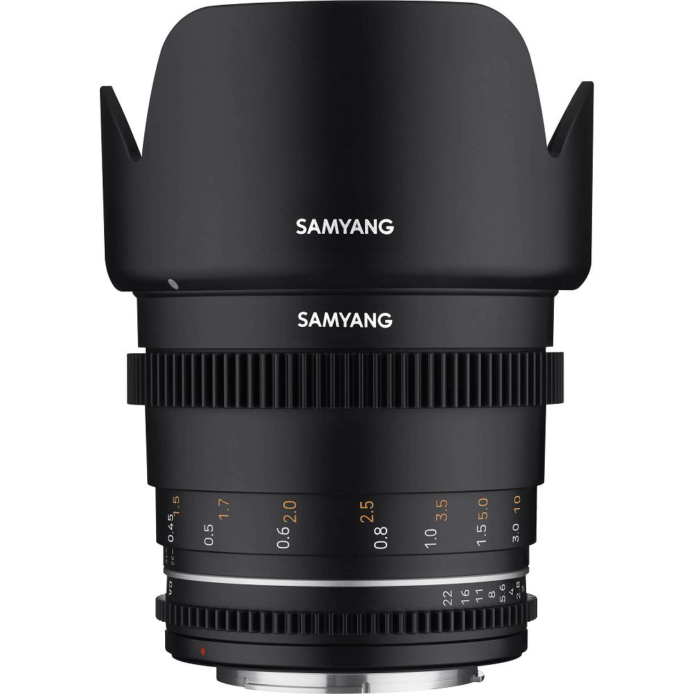 Samyang VDSLR Kit 6 = 14mm T3.1 + 24mm T1.5 + 35mm T1.5 + 50mm T1.5 + 85mm T1.5+ 135mm T2.2 Canon EF + Hardcase