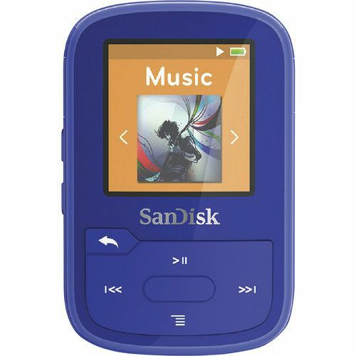 SanDisk 16GB Blue Clip Sport Plus Global MP3 player (SDMX28-016G-G46B)