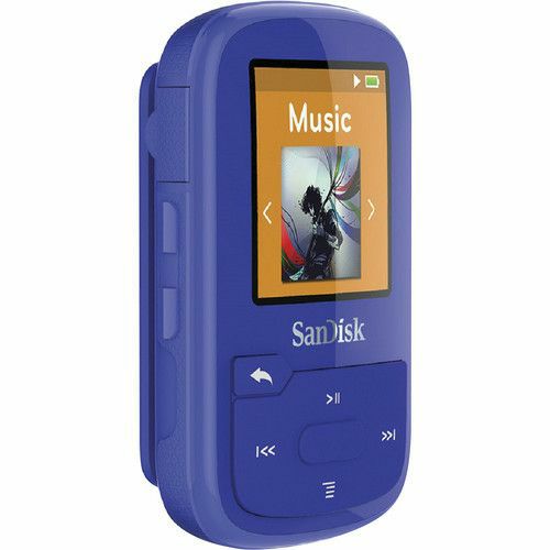 SanDisk 16GB Blue Clip Sport Plus Global MP3 player (SDMX28-016G-G46B)