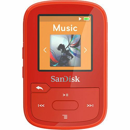 SanDisk 16GB Red Clip Sport Plus Global MP3 player (SDMX28-016G-G46R)