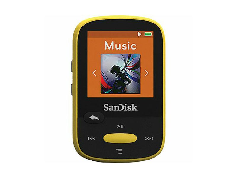 SanDisk 8GB Clip Sport MP3 Player (Yellow)