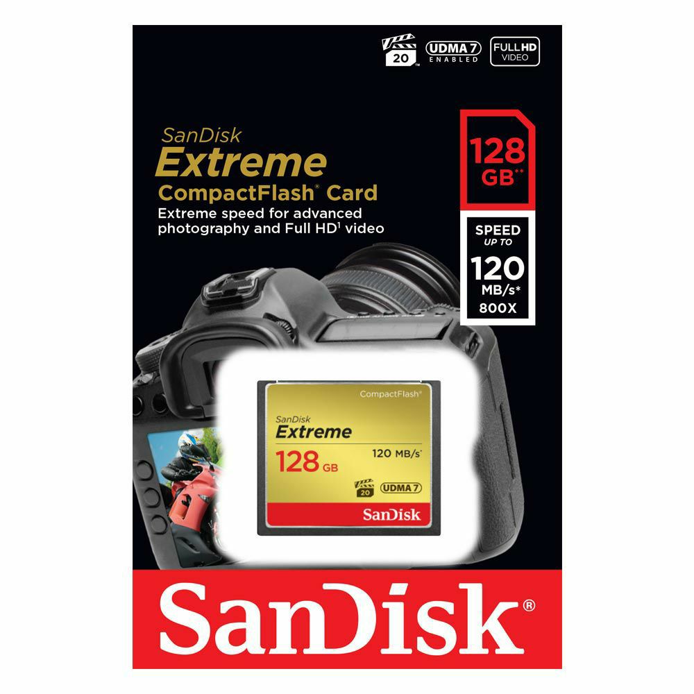 SanDisk CF 128GB 120MB/s 85MB/s write Extreme UDMA7 memorijska kartica (SDCFXSB-128G-G46)