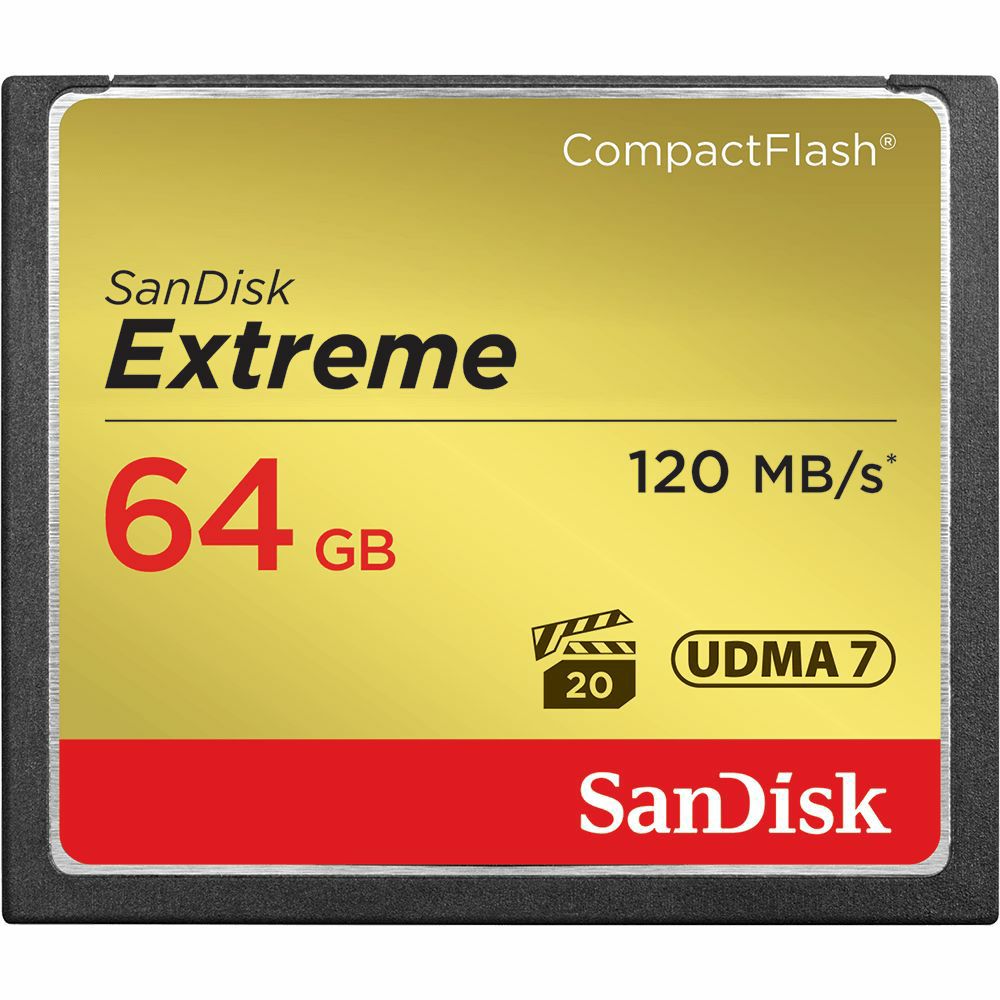 SanDisk CF 64GB 120MB/s 85MB/s write Extreme UDMA7 memorijska kartica (SDCFXSB-064G-G46)