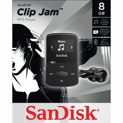 SanDisk Clip JAMBlack 8GB MP3 player (SDMX26-008G-G46K)