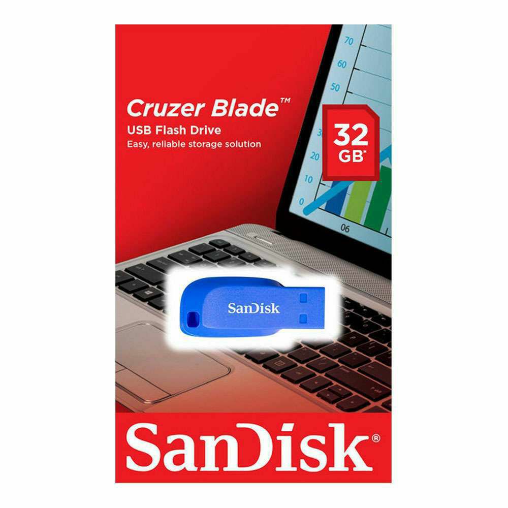 SanDisk Cruzer Blade 32GB Electric Blue USB memorija (SDCZ50C-032G-B35BE)