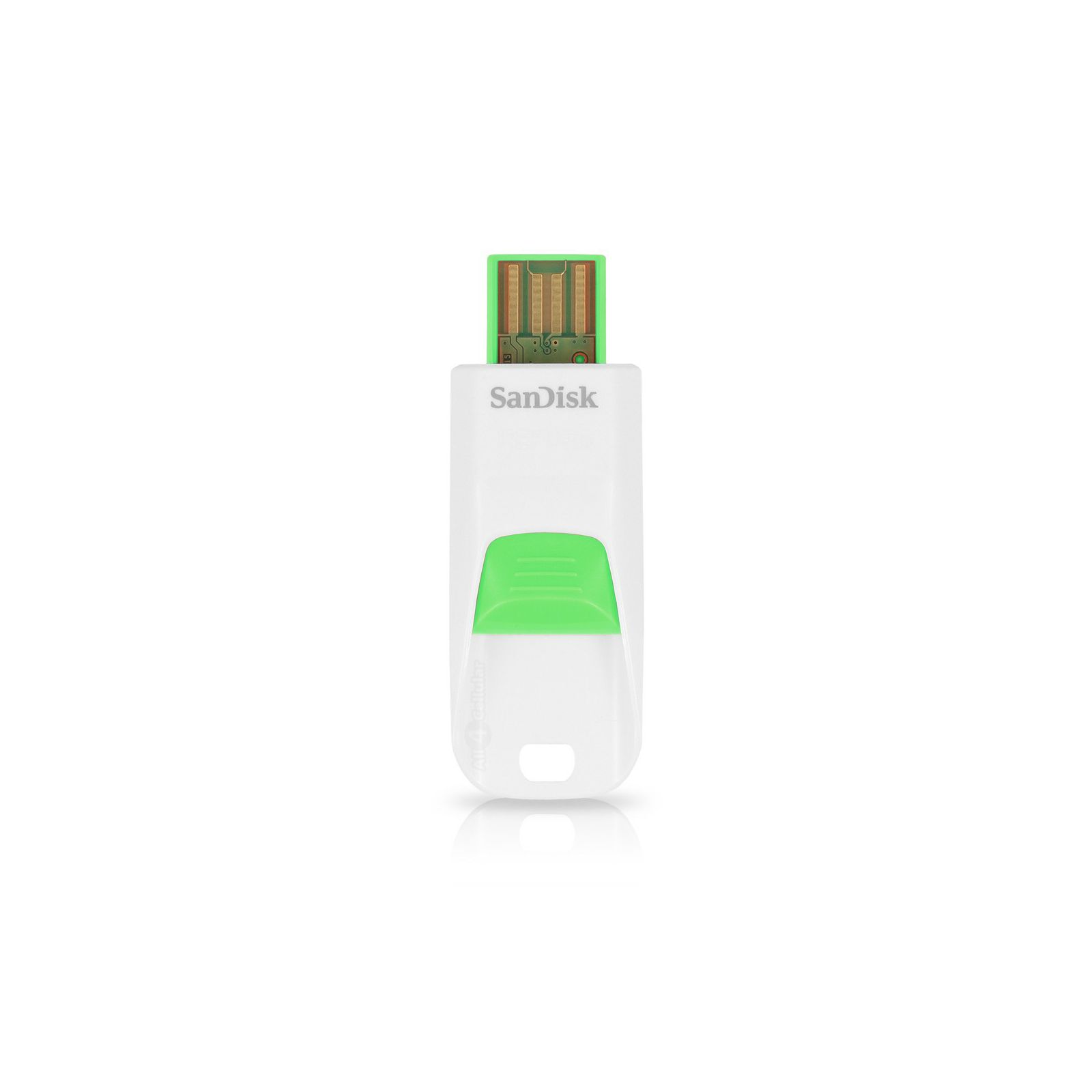 SanDisk Cruzer Edge 32GB White/Green SDCZ51W-032G-B35G USB Memory Stick