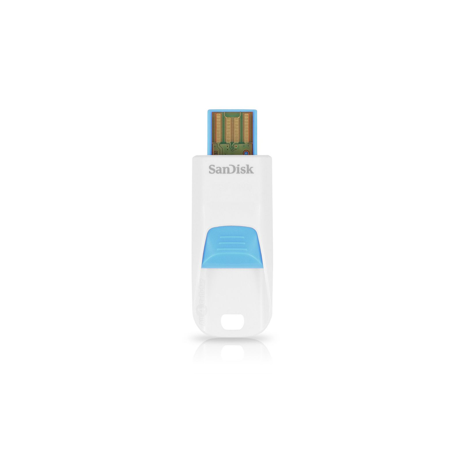 SanDisk Cruzer Edge 8GB White/Blue SDCZ51W-008G-B35B USB Memory Stick