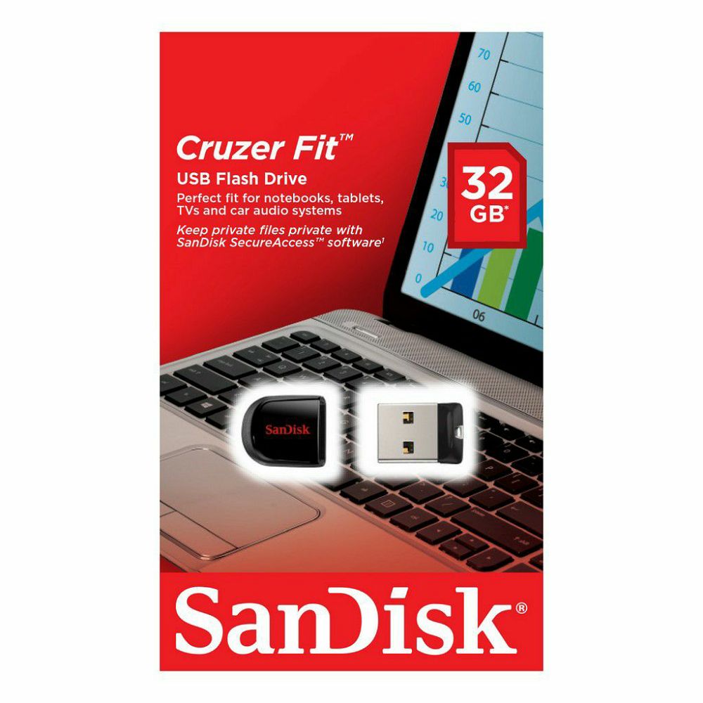 SanDisk Cruzer Fit 64GB USB memorija (SDCZ33-064G-B35)